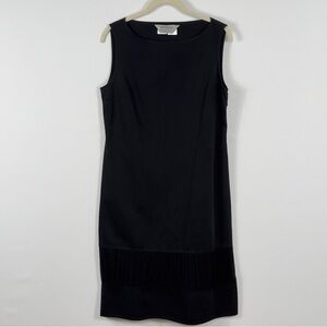 Sportmax Black Fringe Bottom Dress Size 8